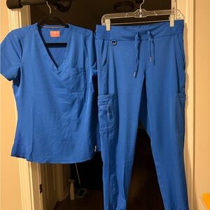Blue Scrub Set